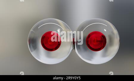 Unkontrolliertes Wachstum von Krebszellen über Gewebe, Tumorinfektionszellen und Ausbreitung, invasive Entzündung und Metastasen Krebs. Reproduzieren Stockfoto