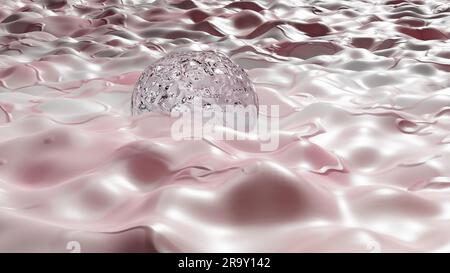 Unkontrolliertes Wachstum von Krebszellen über Gewebe, Tumorinfektionszellen und Ausbreitung, invasive Entzündung und Metastasen Krebs. Reproduzieren Stockfoto