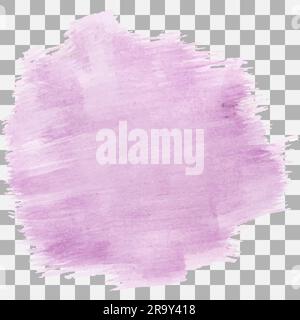 Pinselstrich mit Aquarellfarbe. In Vektordatei konvertiert. Farbe und Ton können geändert werden. Stock Vektor