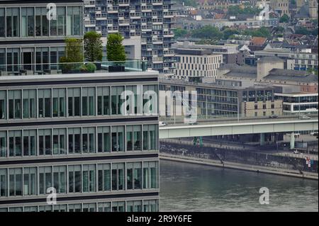 Köln, Deutschland - 29. Juni 2023: Wunderschöne Luftlandschaft des Köln Stockfoto