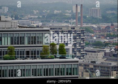 Köln, Deutschland - 29. Juni 2023: Wunderschöne Luftlandschaft des Köln Stockfoto