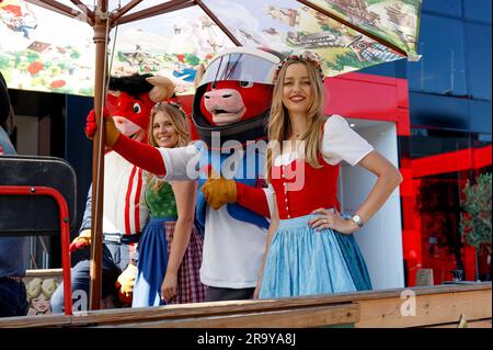 Spielberg, Autriche. 29. Juni 2023. Paddock-Atmosphäre während der Formel 1 Rolex Grosser Preis von Osterreich 2023, 2023 Grand Prix Österreich, 9. Runde der Formel-1-Weltmeisterschaft 2023 vom 30. Juni bis 2. Juli 2023 auf dem Red Bull Ring in Spielberg, Österreich - Foto Florent Gooden/DPPI Credit: DPPI Media/Alamy Live News Stockfoto