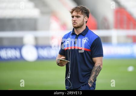 Hull, England - 23. Juni 2023 - Wakefield Trinity's Jack Croft. Rugby League Betfred Super League , Hull Kingston Rovers vs Wakefield Trinity in Sewell Group Craven Park , Hull, UK Stockfoto