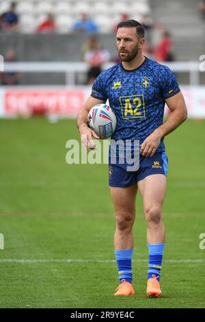 Hull, England - 23. Juni 2023 - Wakefield Trinity's Luke Gale. Rugby League Betfred Super League , Hull Kingston Rovers vs Wakefield Trinity in Sewell Group Craven Park , Hull, UK Stockfoto