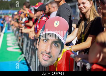 Spielberg, Steiermark, Österreich. 29. Juni 2023. Fans beim Großen Preis Österreichs: Vorbereitungstag in Spielberg. (Kreditbild: © Alessio De Marco/ZUMA Press Wire) NUR REDAKTIONELLE VERWENDUNG! Nicht für den kommerziellen GEBRAUCH! Stockfoto
