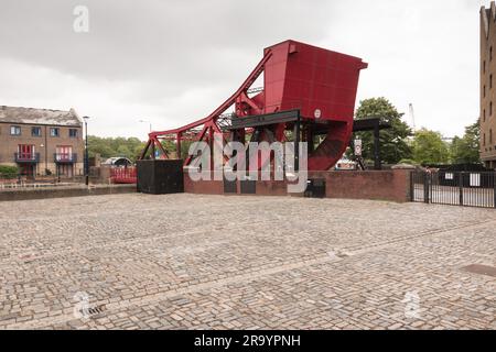 Shadwell Bascule Bridge, Garnet Street, London, E1, England, GROSSBRITANNIEN Stockfoto