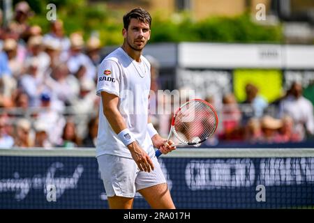 London, Großbritannien. 29. Juni 2023. ATP - Exho Singles Cameron Norrie gegen Casper Ruud beim Giorgio Armani Tennis Classic im Hurlingham Club, London, Großbritannien am 29. Juni 2023. Foto von Phil Hutchinson. Nur redaktionelle Verwendung, Lizenz für kommerzielle Verwendung erforderlich. Keine Verwendung bei Wetten, Spielen oder Veröffentlichungen von Clubs/Ligen/Spielern. Kredit: UK Sports Pics Ltd/Alamy Live News Stockfoto