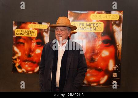 München auf der 29. Juni 2023, Regisseur STEPHEN FREARS vor der VORFÜHRUNG DES VERLORENEN KÖNIGS Premiere im Rio Cinema im Jahr 40. Filmfest München am 29. Juni 2023 Stockfoto