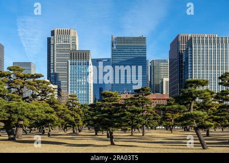 Marunouchi Geschäftsviertel in Tokio, Japan Stockfoto