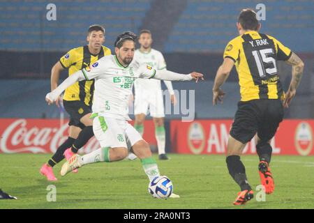 Montevideo, Uruguay. 29. April 2023. Martin Benitez von America Mineiro, während des Spiels zwischen Penarol und America Mineiro für die 6. Runde der CONMEBOL Sul-Americana 2023, am 29. Juni im Centenario Stadium in Montevideo, Uruguay. Foto: Pool Pelaez Burga/DiaEsportivo/DiaEsportivo/Alamy Live News Kredit: DiaEsportivo/Alamy Live News Stockfoto