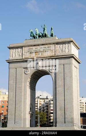 Victory Arch, Madrid, Spanien, Arco de la Victoria Stockfoto