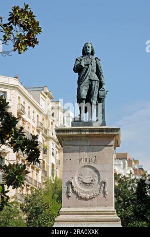 Murillo-Denkmal, Bartolome Esteban, spanischer Maler, Museum, Museo del Prado, Madrid, Spanien Stockfoto