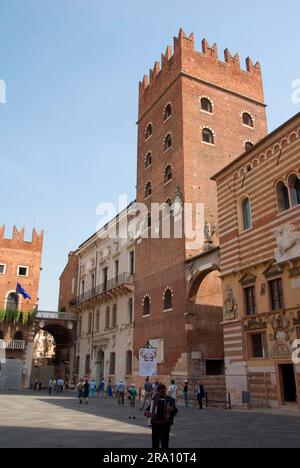 Palazzo Capitano, Venezia, Veneto, della Ragione, del Commune, 14. Century, Piazza dei Signori, Verona, Veneto, Italien Stockfoto