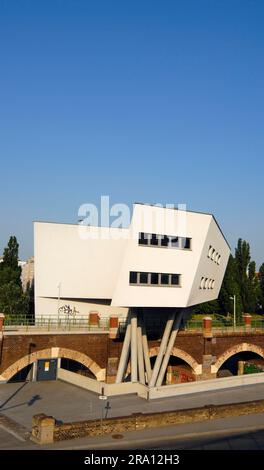 Haus der Architektin Zaha Hadid, Spittelauer Laende, Wien, Österreich Stockfoto
