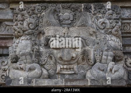 Der wunderschöne Penataran-Tempel in Blitar, Ost-Java, Indonesien. Dieser Tempel ist ein Hindusme-Tempel Stockfoto