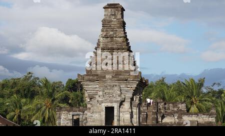 Der wunderschöne Penataran-Tempel in Blitar, Ost-Java, Indonesien. Dieser Tempel ist ein Hindusme-Tempel Stockfoto