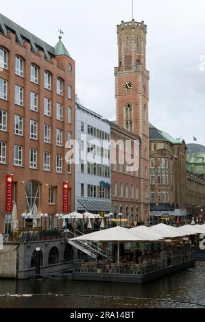 Altes Postamt, Bleichenfleet, Hamburg, Deutschland Stockfoto
