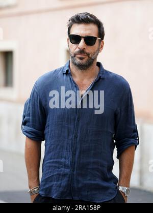 Taormina, Italien. 29. Juni 2023. Edoardo Leo ist ein Gast der 69. Ausgabe des Taormina Film Festivals in Taormina, Sizilien, am 29. Juni 2023 (Foto von Gabriele Maricchiolo/NurPhoto). Kredit: NurPhoto SRL/Alamy Live News Stockfoto