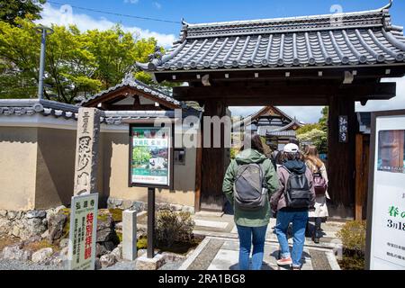 Kyoto, Japan, 2023 Kogen Ji Tempel und Ehrenhalle, Kogen-ji Tempel ist ein Subtempel des Tenryu-ji Kopftempels, Arashiyama Viertel, Kyoto, Asien Stockfoto