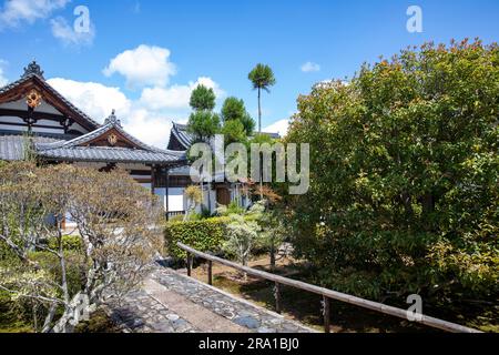 Kyoto, Japan, 2023 Kogen Ji Tempel und Ehrenhalle, Kogen-ji Tempel ist ein Subtempel des Tenryu-ji Kopftempels, Arashiyama Viertel, Kyoto, Asien Stockfoto