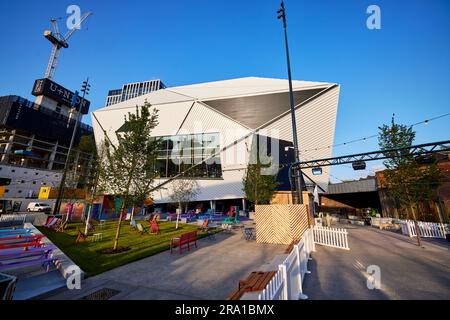 Kulturraum im Stadtzentrum von Manchester Aviva Studios, Heimstadion von Factory International Stockfoto