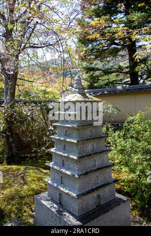 Kogen Ji Tempel in Kyoto, Untertempel des Tenryu-Ji Head Tempels, trockener Landschaftsgarten, Kyoto, Japan, Asien 2023 Stockfoto