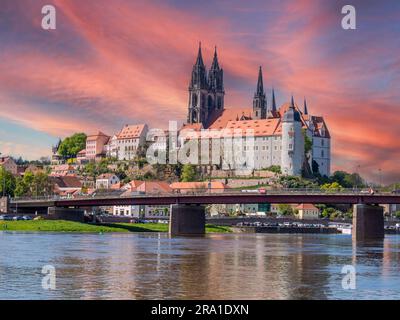 Meissen an der Elbe Stockfoto