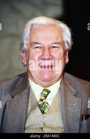 Sir Peter Ustinov, britischer Schauspieler, Schriftsteller und Regisseur, Deutschland um 1997. Stockfoto