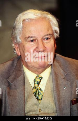 Sir Peter Ustinov, britischer Schauspieler, Schriftsteller und Regisseur, Deutschland um 1997. Stockfoto