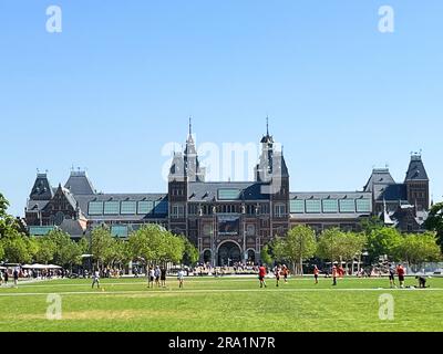 Amsterdam, Niederlande. 23. Juni 2023. Das Rijksmuseum in Amsterdam. Hochwertiges Foto Stockfoto