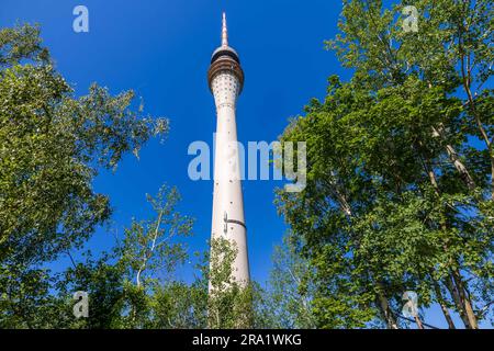 Dresden, Deutschland. 29. Juni 2023. Der Dresdner Fernsehturm. Kredit: Daniel Schäfer/dpa/Alamy Live News Stockfoto