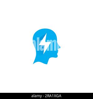 „Smart People“-Logo und elektrisches Symbol Stock Vektor