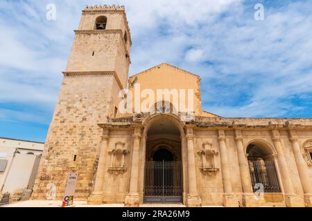 Heiligtum Santa Lucia al Sepolcro. Sizilien, Italien. Die Kirche wurde um 1100 von den Normannen erbaut und nach dem normannischen Grundriss mit einem Basilika-Plan, CL Stockfoto