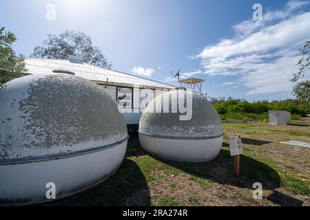 Lighthouse Keepers Cottages, Lady Elliot Island, Great Barrier Reef, Queensland, Australien Stockfoto