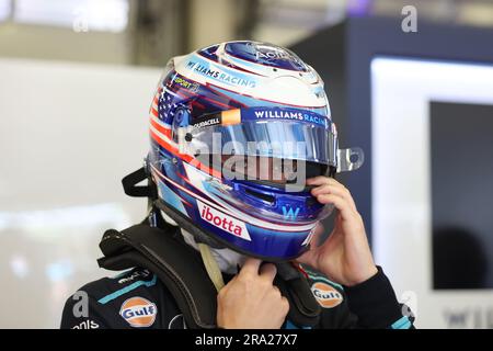 Spielberg, Österreich. 30. Juni 2023. Logan SarSergeant (USA) Williams Racing. 30.06.2023. Formel-1-Weltmeisterschaft, Rd 10, Österreichischer Grand Prix, Spielberg, Österreich, Qualifikationstag. Das Foto sollte wie folgt lauten: XPB/Press Association Images. Kredit: XPB Images Ltd/Alamy Live News Stockfoto