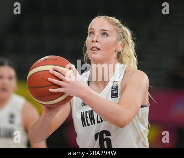Sydney, Australien. 30. Juni 2023. Tayla Dalton vom Neuseeland Women Basketball Team wird während des FIBA Women's Asia Cup 2023 Division A-Spiels zwischen den Philippinen und Neuseeland im Quay Centre in Aktion gesehen. Endstand: Neuseeland 83:78 Philippinen. Kredit: SOPA Images Limited/Alamy Live News Stockfoto