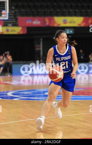 30. Juni 2023; Quaycenter, Sydney Olympic Park, Sydney, NSW, Australien: FIBA Womens Asia Cup 2023, Neuseeland gegen die Philippinen; Camille Izabel Clarin von den Philippinen dribbelt den Ball Stockfoto