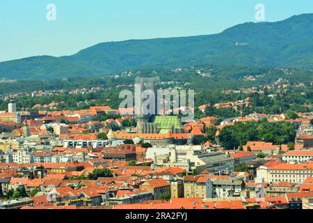 Zagreb, nach dem Erdbeben, Kathedrale, Zagreb Kathedrale Stockfoto