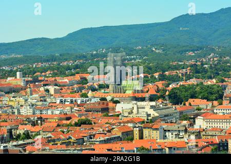 Zagreb, nach dem Erdbeben, Kathedrale, Zagreb Kathedrale Stockfoto