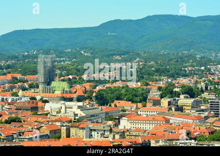 Zagreb, nach dem Erdbeben, Kathedrale, Zagreb Kathedrale Stockfoto