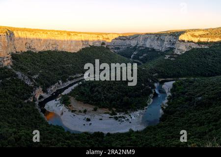 Frankreich, Ardeche, Vallon Pont d'Arc, die Schluchten der Ardeche (nationales Naturschutzgebiet), der Cirque de la Madeleine Stockfoto