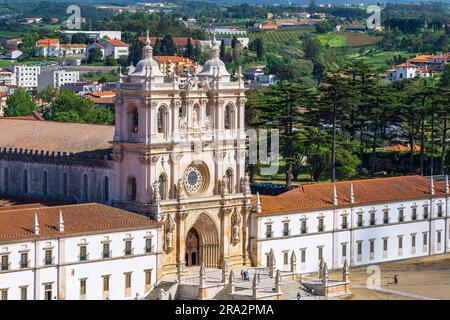 Portugal, Zentralregion, Alcobada, Kloster Santa Maria von Alcobaco, gegründet im 12. Jahrhundert von König Alfonso I., ein Meisterwerk der Zisterziensergotischen Kunst und UNESCO-Weltkulturerbe Stockfoto