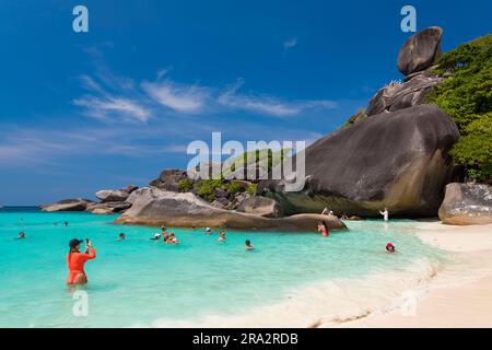 Thailand, Provinz Phang Nga, Similan National Marine Park, Insel Koh Similan (Insel Nr. 8) Stockfoto