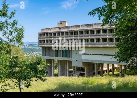 Frankreich, Rhone, Eveux, Kloster Sainte Marie de La Tourette, erbaut von Le Corbusier im Jahr 1958, UNESCO-Weltkulturerbe, in der Nähe von l'Arbresle Stockfoto