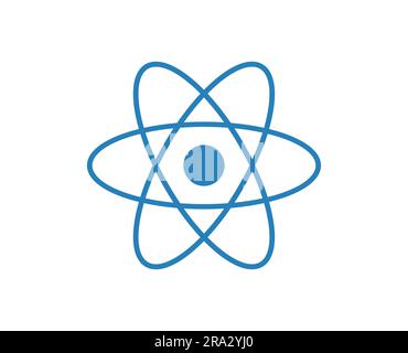 React Code-Symbol. Konzept von Code und Programmierung. Stock Vektor