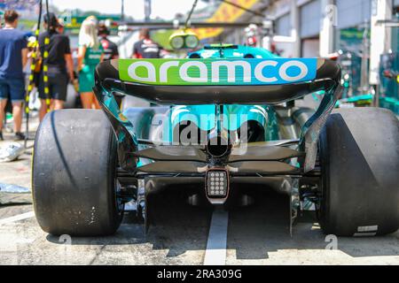 Aston Martin Aramco Cognizant F1 Team Technische Details während FORMEL 1 ROLEX GROSSER PREIS VON OSTERREICH 2023 - Jun29 to Jul2 in RedbullRing - Sp Stockfoto