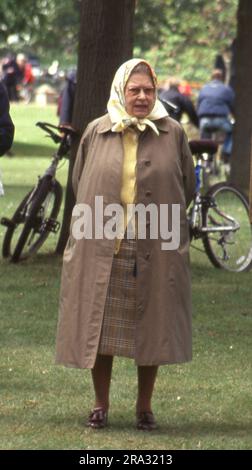 12. Mai 2007 The Queen at the Royal Windsor Horse Show Photo by the Henshaw Archive Stockfoto