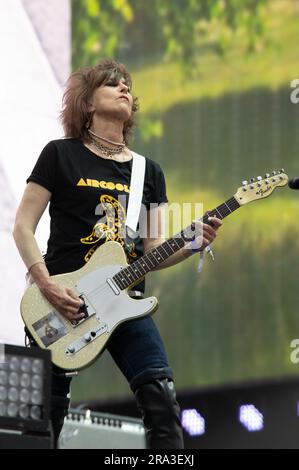 London, Vereinigtes Königreich, 30. Juni 2023. Die Pretender treten im BST Hyde Park auf und unterstützen Guns'n'Roses. Cristina Massei/Alamy Live News Stockfoto