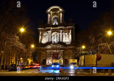 Ich liebe Paris im Februar Stockfoto