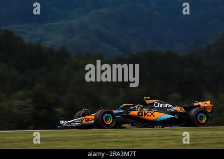 Spielberg, Österreich. 30. Juni 2023. Lando Norris (GBR) McLaren MCL60. 30.06.2023. Formel-1-Weltmeisterschaft, Rd 10, Österreichischer Grand Prix, Spielberg, Österreich, Qualifikationstag. Das Foto sollte wie folgt lauten: XPB/Press Association Images. Kredit: XPB Images Ltd/Alamy Live News Stockfoto